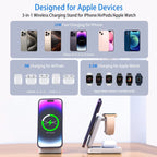 3-in-1 Magnetic Wireless Charging Station