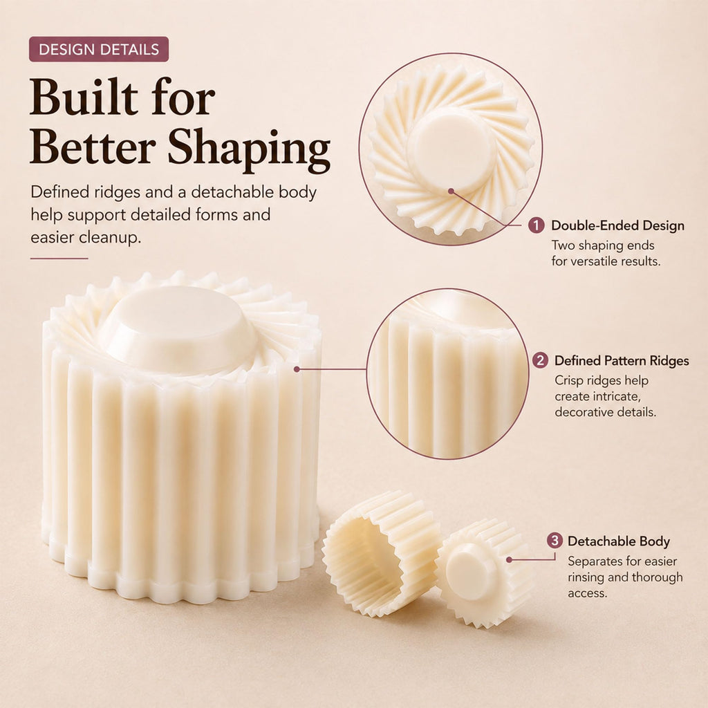 6-Piece Dual-Pattern Cookie & Mooncake Press Set