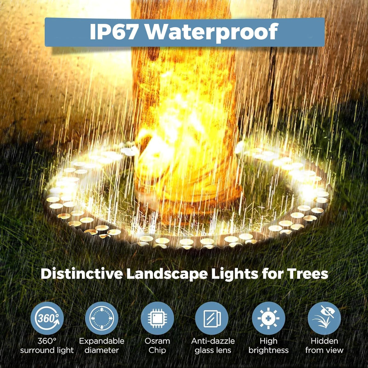 Give Your Trees a 360° Warm Glow