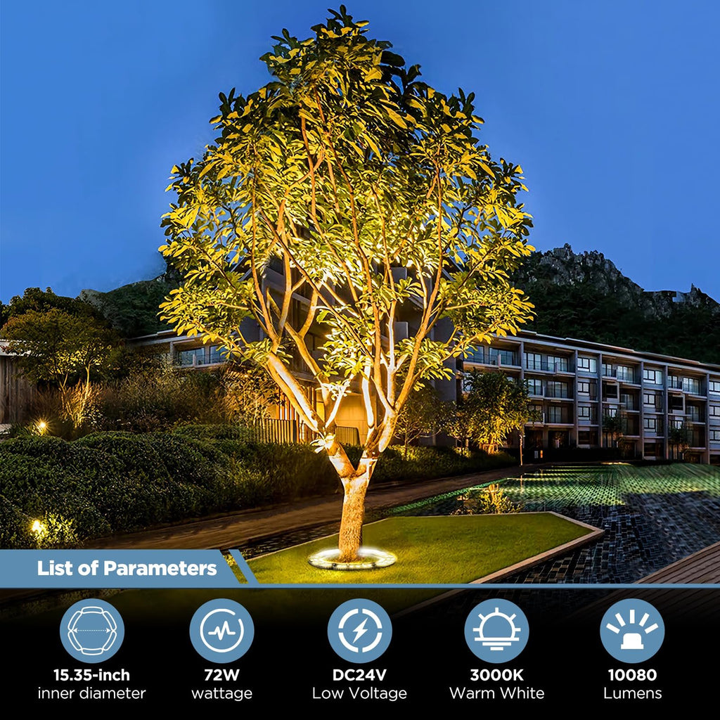 Give Your Trees a 360° Warm Glow