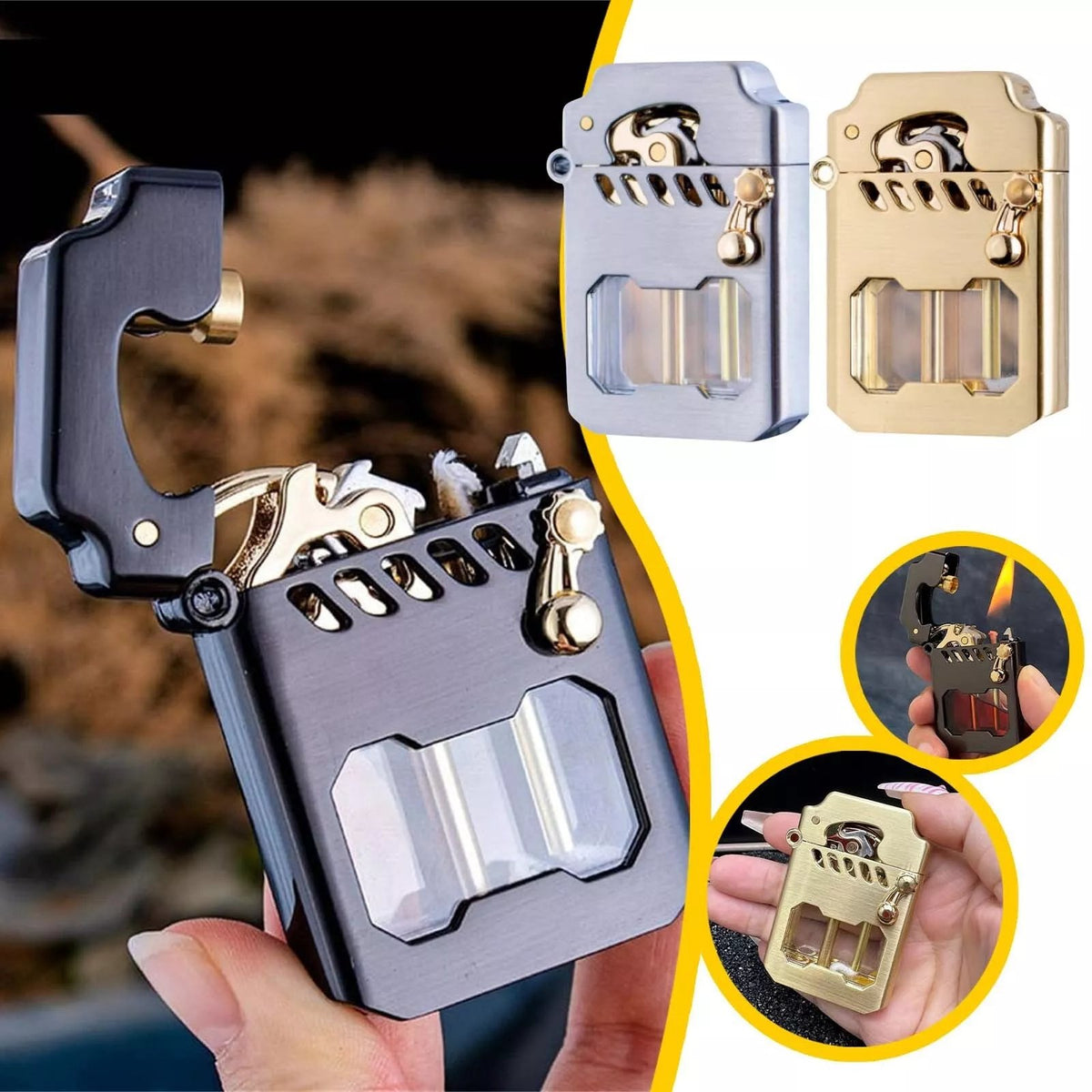🔥Mecha Metal Rocker Lighter