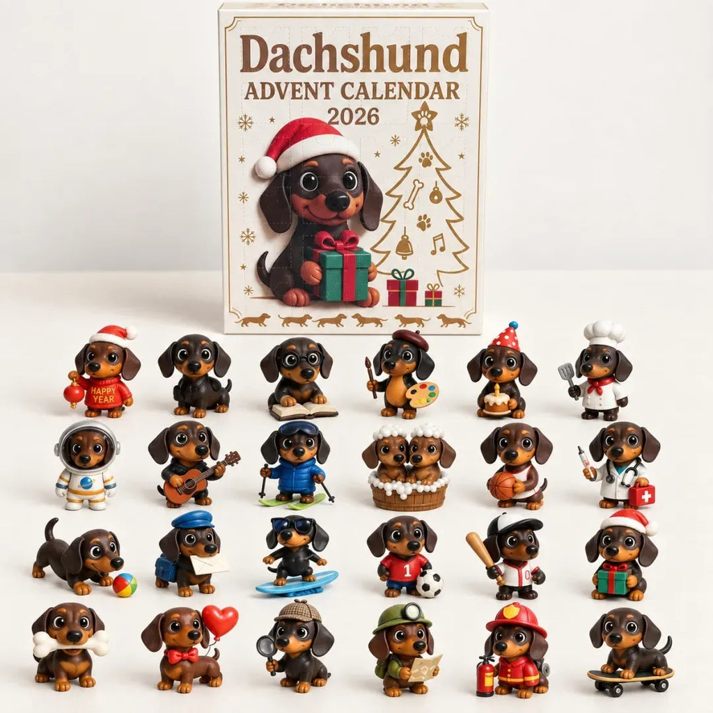 Dachshund Advent Calendar 2026 – 24 Days of Christmas Puppy Characters