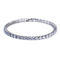Iced Out Tennis Bracelet for Men – Round Cut CZ Hip Hop Jewelry