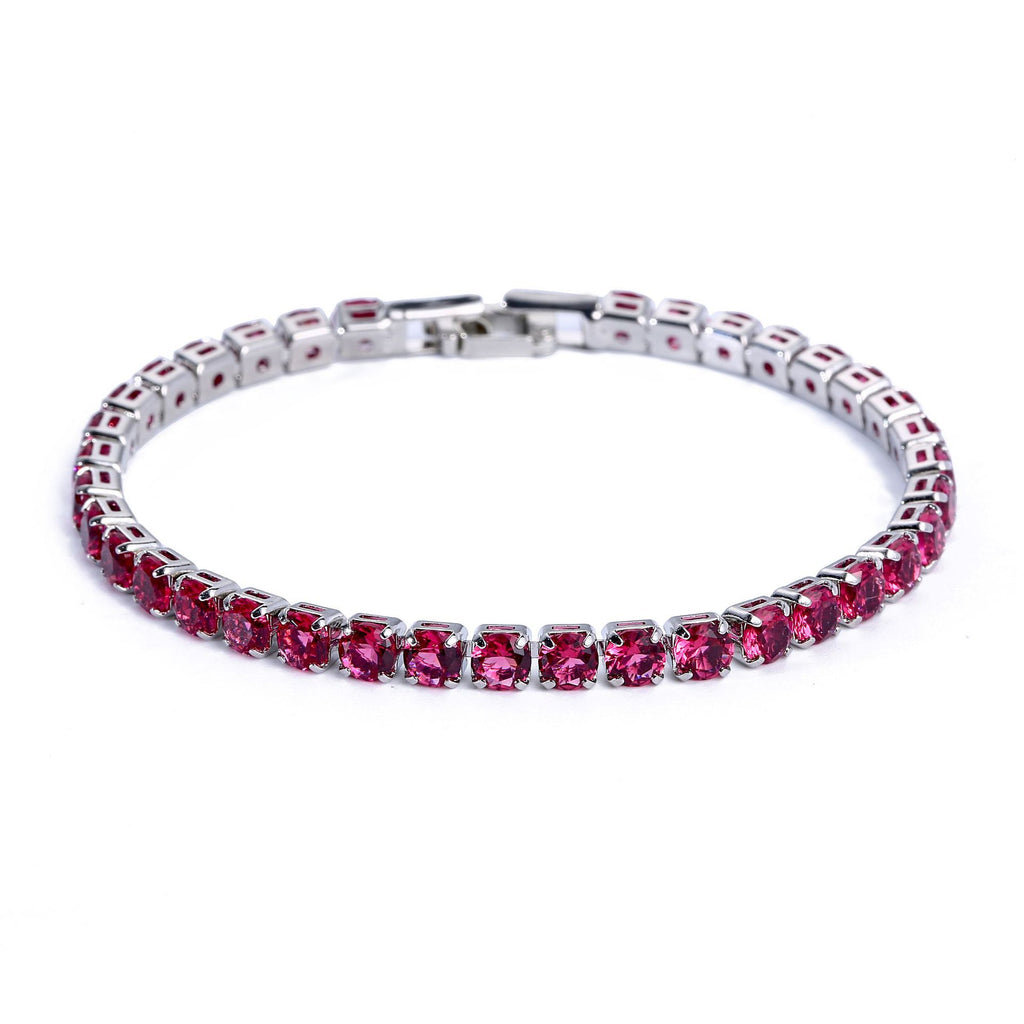 Iced Out Tennis Bracelet for Men – Round Cut CZ Hip Hop Jewelry