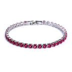 Iced Out Tennis Bracelet for Men – Round Cut CZ Hip Hop Jewelry