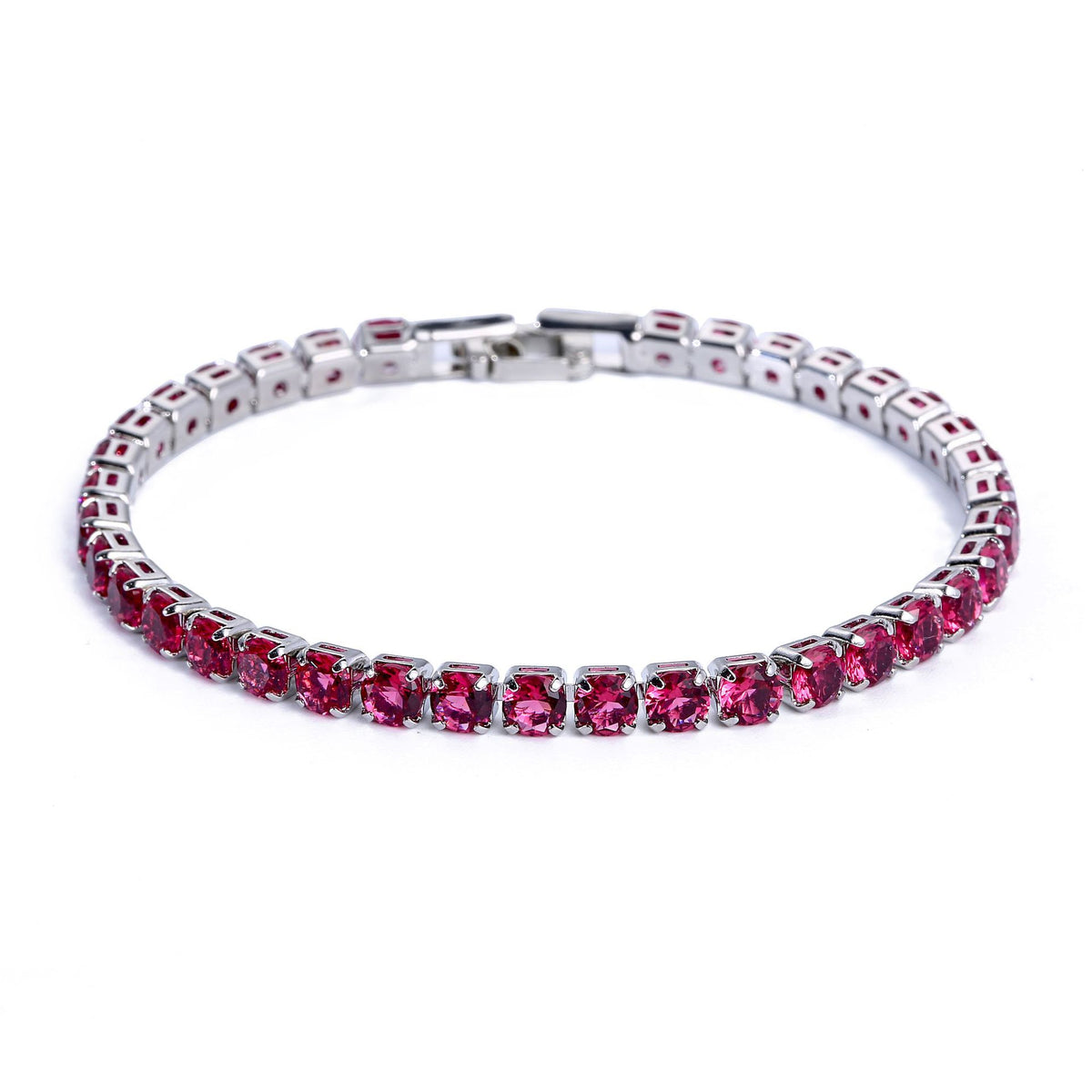 Iced Out Tennis Bracelet for Men – Round Cut CZ Hip Hop Jewelry