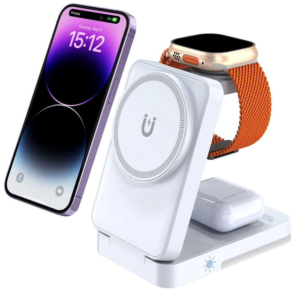 3-in-1 Magnetic Wireless Charging Station