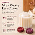 6-Piece Dual-Pattern Cookie & Mooncake Press Set
