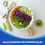 5-Blade Stainless Steel Herb Scissors with Cleaning Comb & Protective Cover