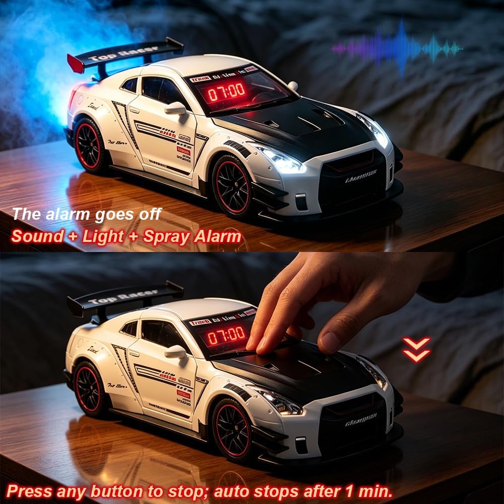 Hypercar Digital Alarm Clock