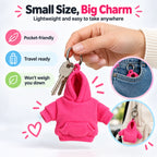 Mini Hoodie Keychain – Soft Squishy Bag Charm