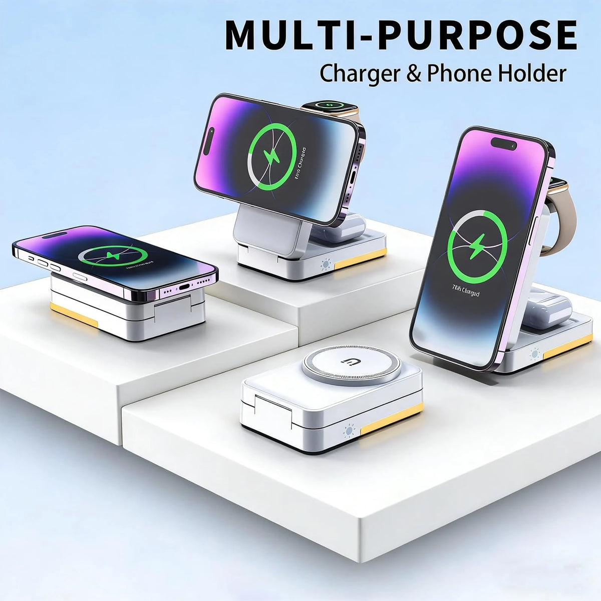 3-in-1 Magnetic Wireless Charging Station