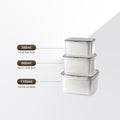 5-Piece Stackable Produce Storage Containers with Built-In Colanders