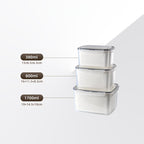 5-Piece Stackable Produce Storage Containers with Built-In Colanders