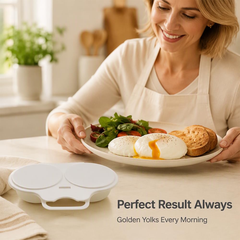2-Minute Dual Egg Microwave Poacher