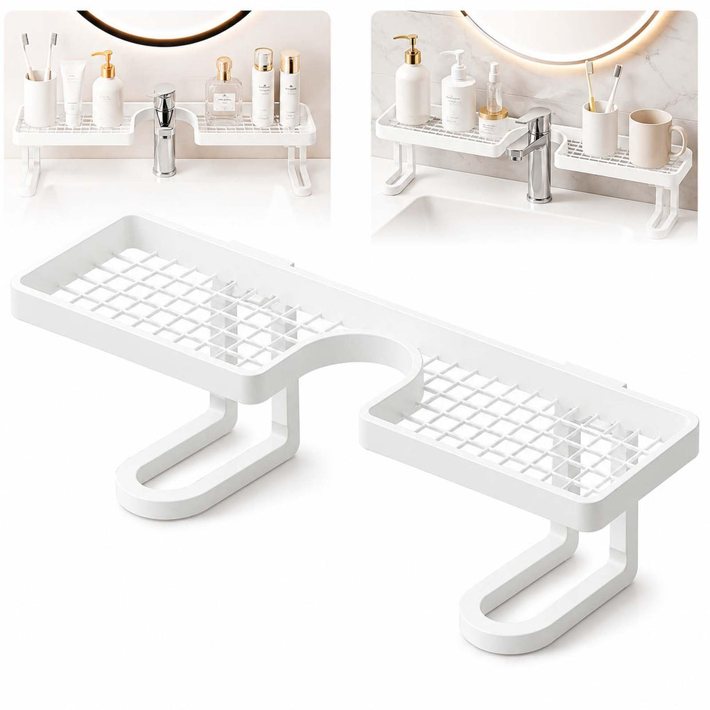 No-Drill Over-the-Faucet Sink Organizer Shelf