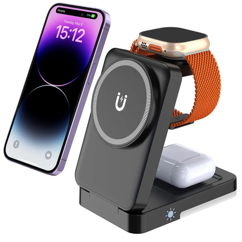 3-in-1 Magnetic Wireless Charging Station
