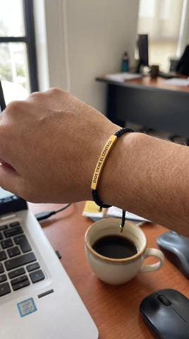 God Is in Control Faith Bracelet lifestyle